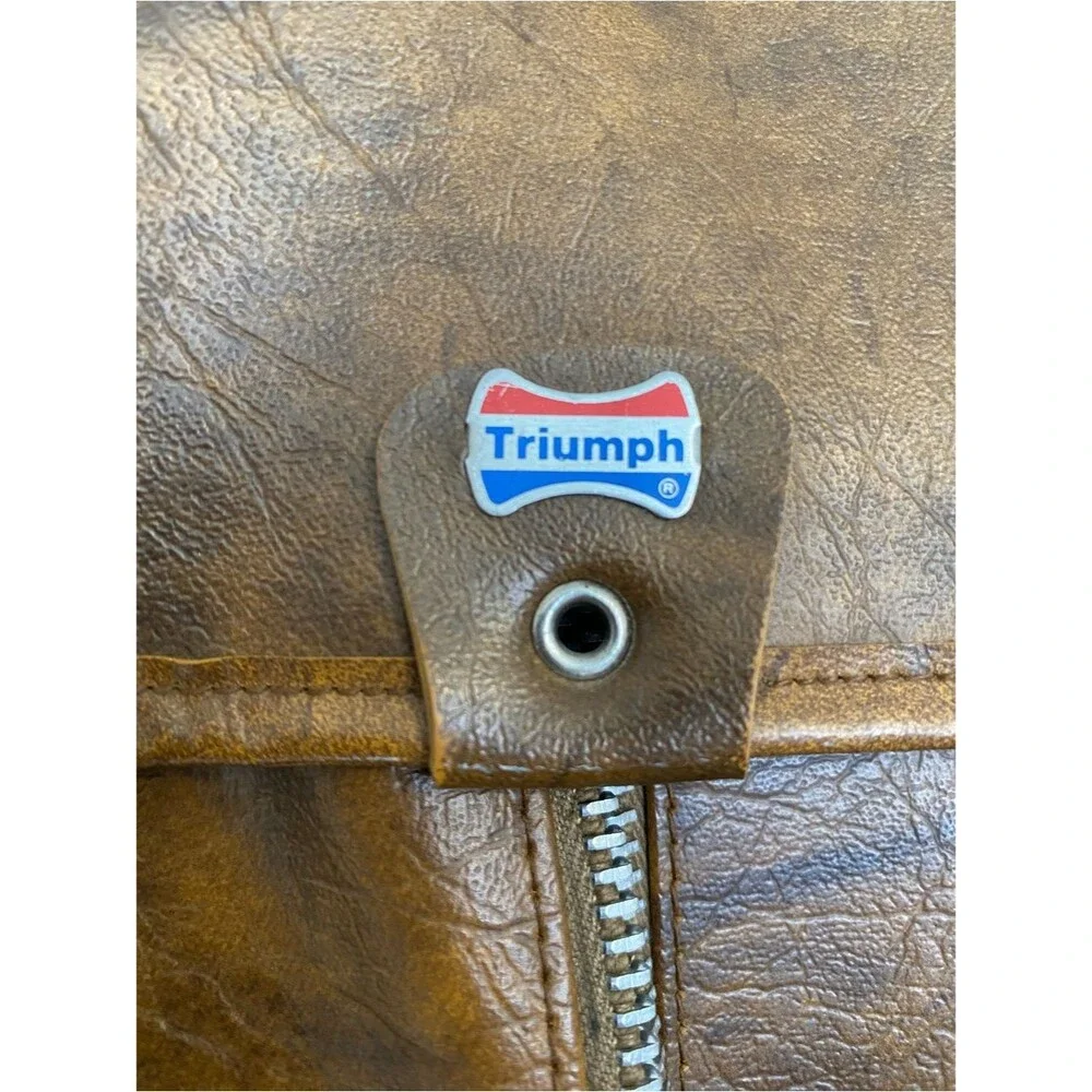 Vintage 1970s American Tourister Triumph Garment Bag Faux Leather Travel Suit